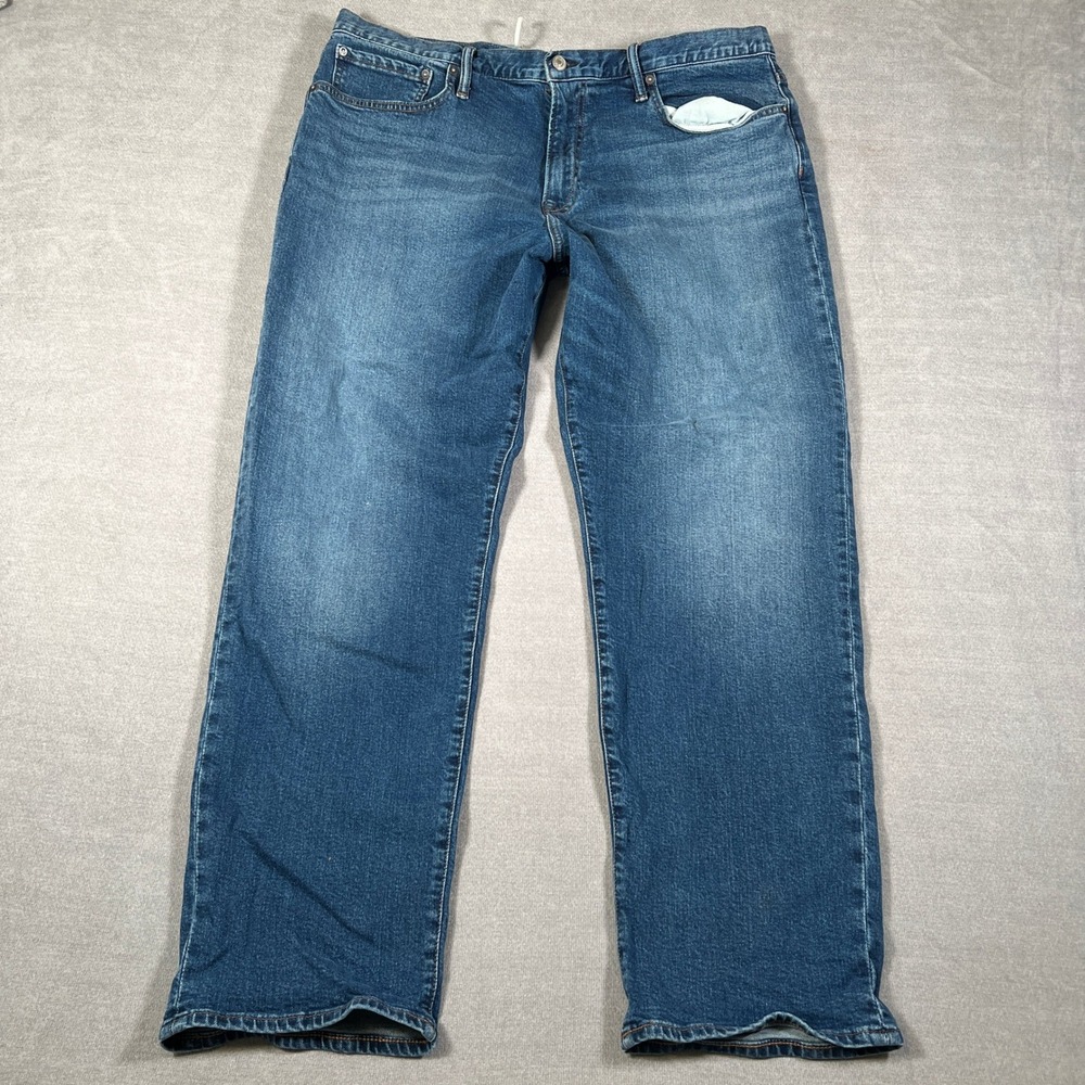 Gap Straight Fit Mid Rise Denim Jeans Mens 40x32 Blue Cotton Blend